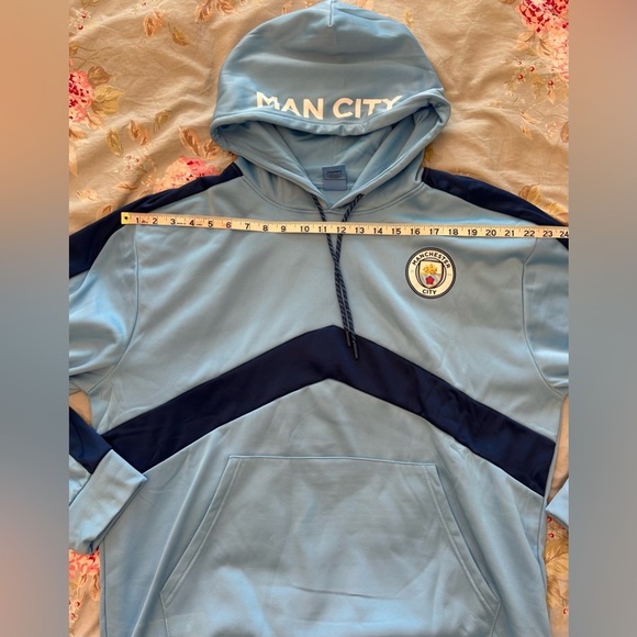 Manchester City F.C. Fleece Jacket Sweatshirt Official Soccer Hoodie Large - Picture 5 of 7